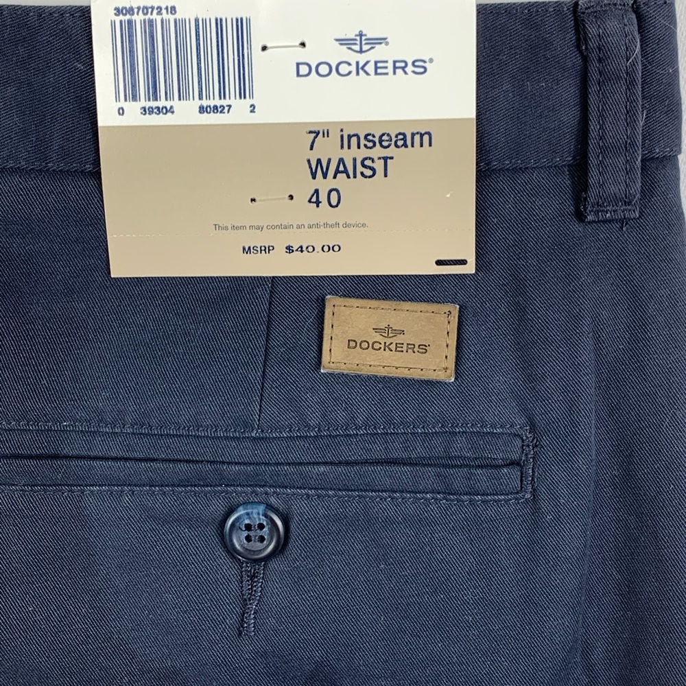 Dockers Washed Khaki Shorts pleated Relaxed Fit - Picture 4 of 6